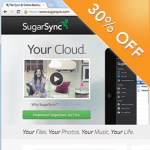 SugarSync 30% off