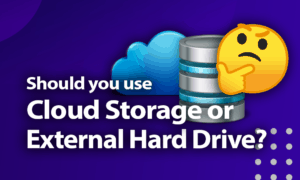 Cloud Storage or an External Hard Drive