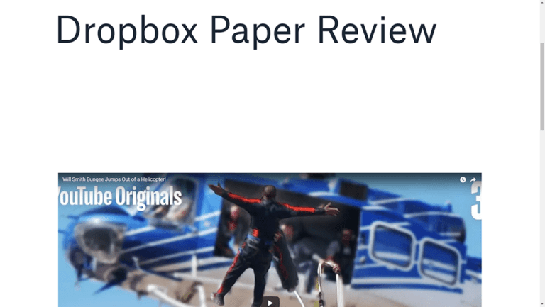 dropbox paper presentation mode